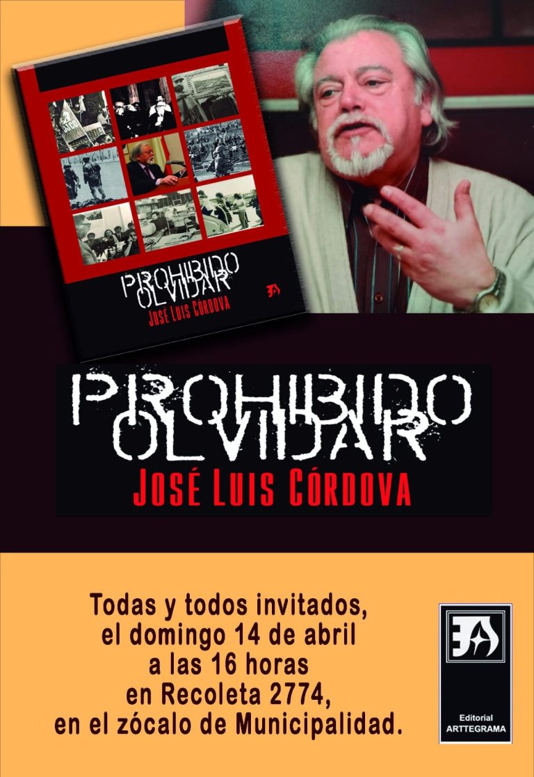 José Luis Córdova presentó “Prohibido Olvidar” - El Siglo